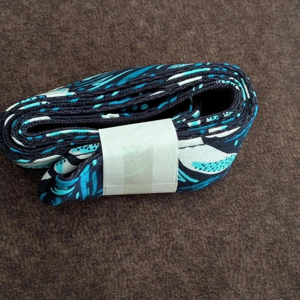 Vera Bradley Wide Lanyard Shore Enough Blue White Nautical‎ Key ID Holder 28181
